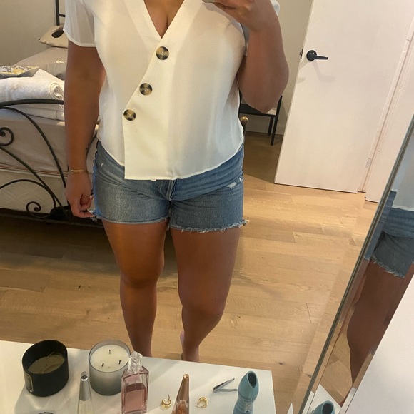 Dynamite white buttom up size M - Picture 2 of 2